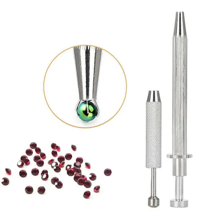 Stainless Steel 4-Claw Prong Tweezers for Holding Diamonds and Gems,HH-AA44