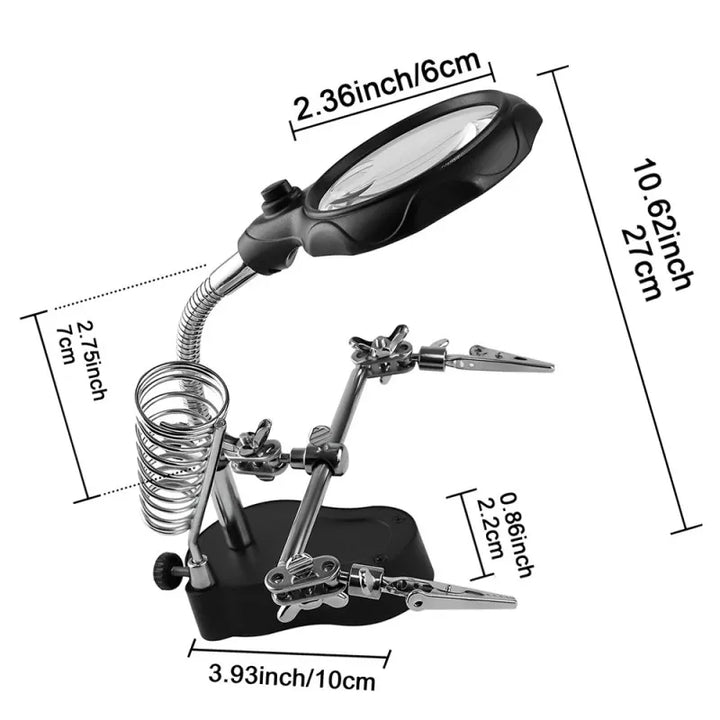 3.5x-12x Magnifying Glass for Welding and Circuit Board Work,HH-AA42