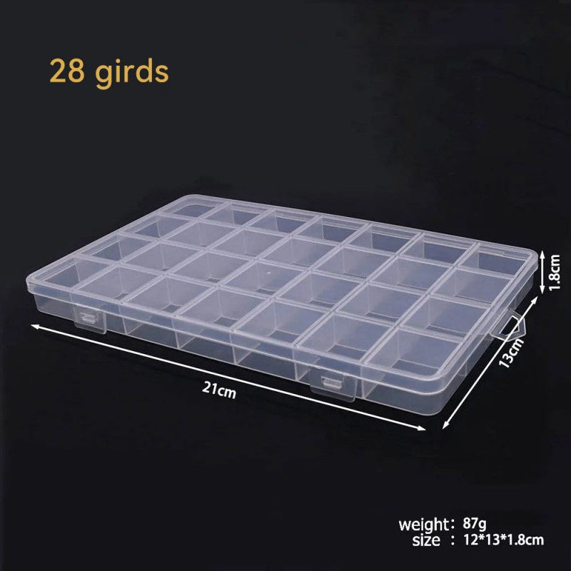 6-28 Compartment Plastic Storage Organizer for Jewelry & Craft Supplies,HH-AA36