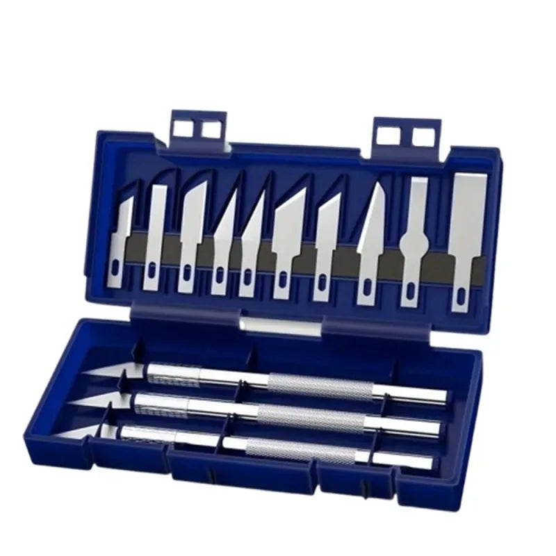 13PCS Precision Metal Knife Set for Art, Paper Cutting, and Crafting,HH-AA37