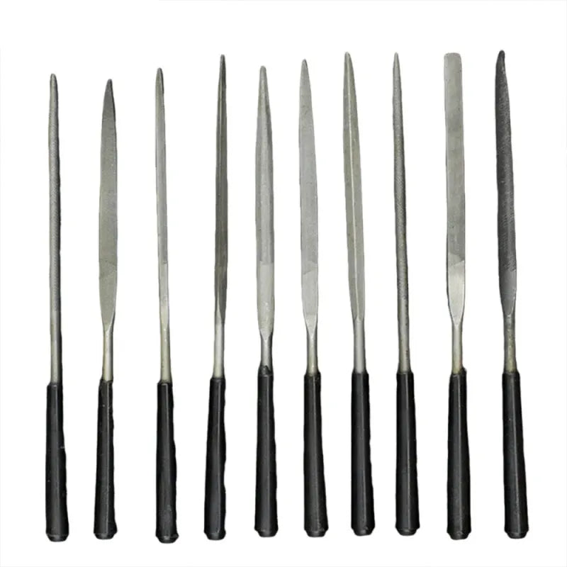 High-Quality Needle Files Set (5/10PCS, 3x140mm) for Crafting Metal & Stone,HH-AA48