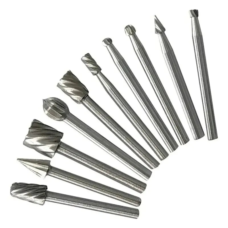 10pc High-Speed Steel Rotary File Kit for DIY Projects and Woodworking,HH-AA54