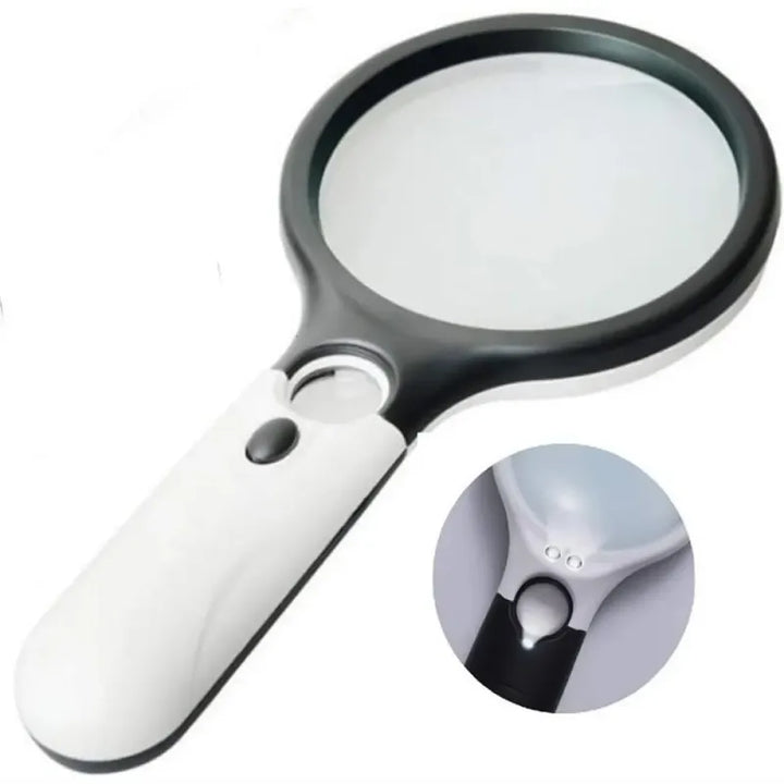 45x Handheld LED Magnifier for Jewelry, Reading, and Fine Detail Work,HH-AA43