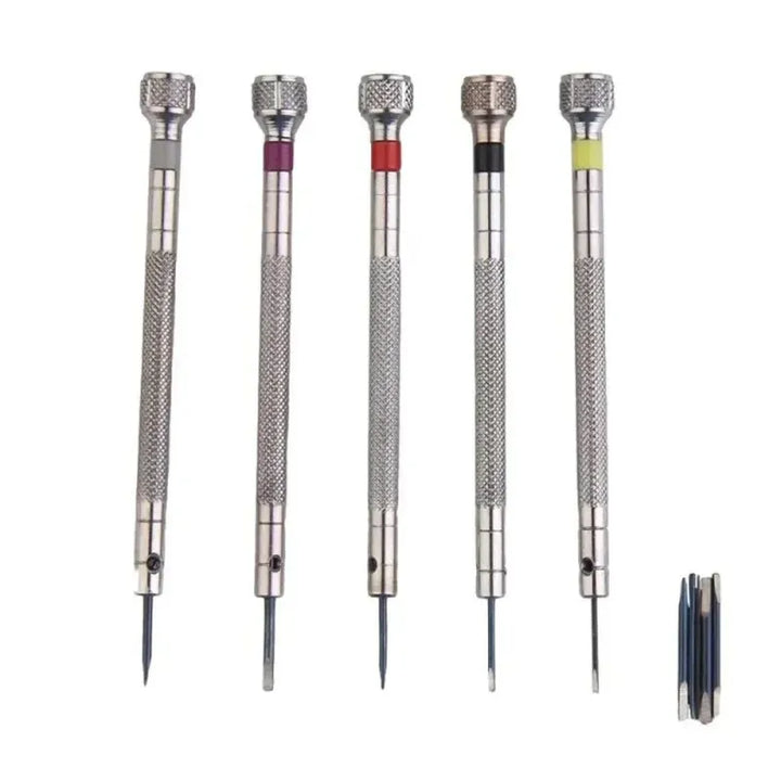 5-Piece Steel Screwdriver Set with Mini Pins for Watch Strap Removal,HH-AA35