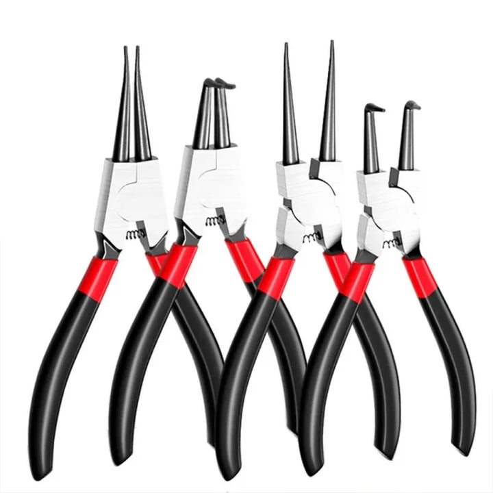 5-Inch Needle Nose Circlip Pliers for Locking Rings and Shaft Assembly,HH-AA46