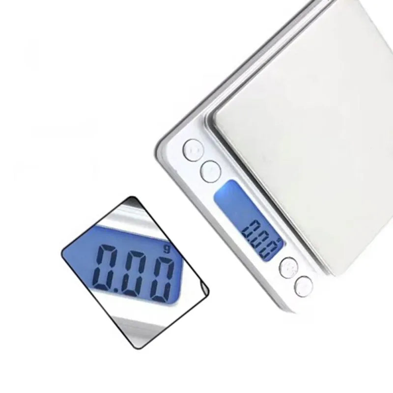 High-Precision Digital Kitchen and Jewelry Scale, 500g/0.01g to 3kg/0.1g with Dual Trays,HH-AA95