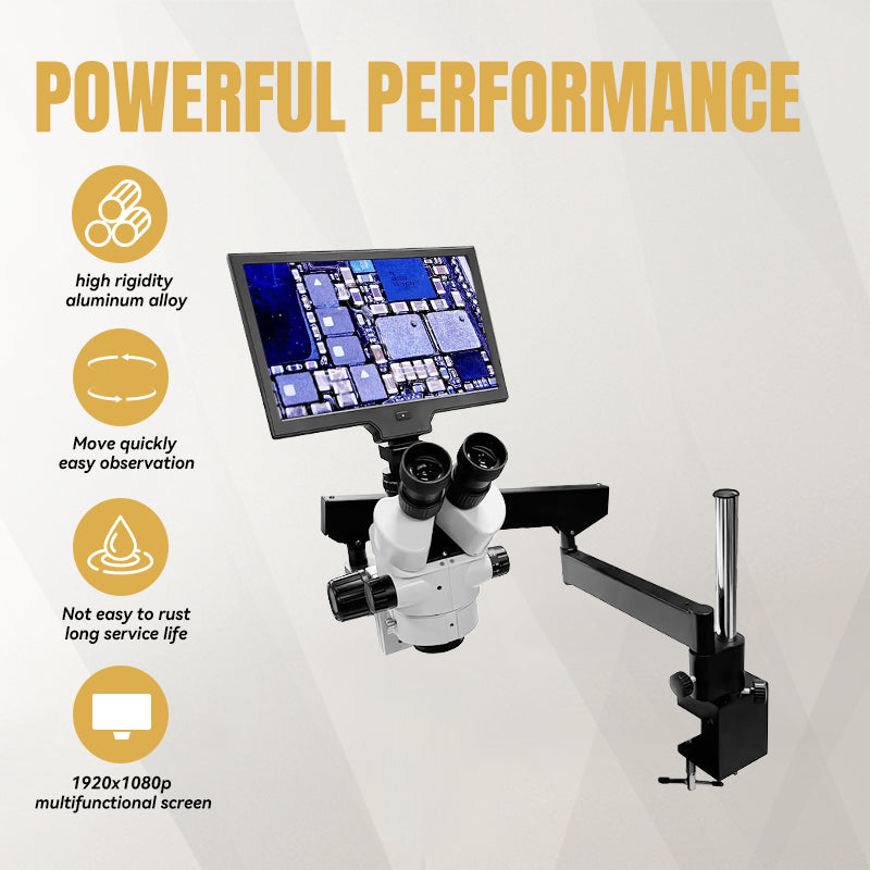 Katway LCD Digital Trinocular Microscope Stereo Zoom,7X-90X Magnification,HH-MH01B