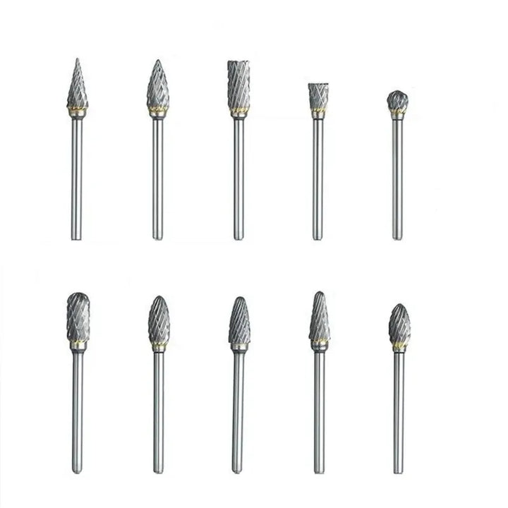 10PCS Tungsten Carbide Burr Set for Precision Woodworking and Grinding,HH-AA53