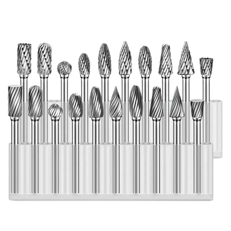 1/4'' Tungsten Carbide Burr Kit for Precision Woodworking and Metal Carving,HH-AA55