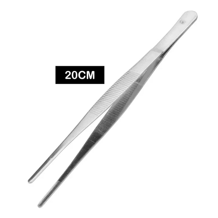 Precision Stainless Steel BBQ Tweezers Tongs, 20cm & 30cm Options,HH-AA69