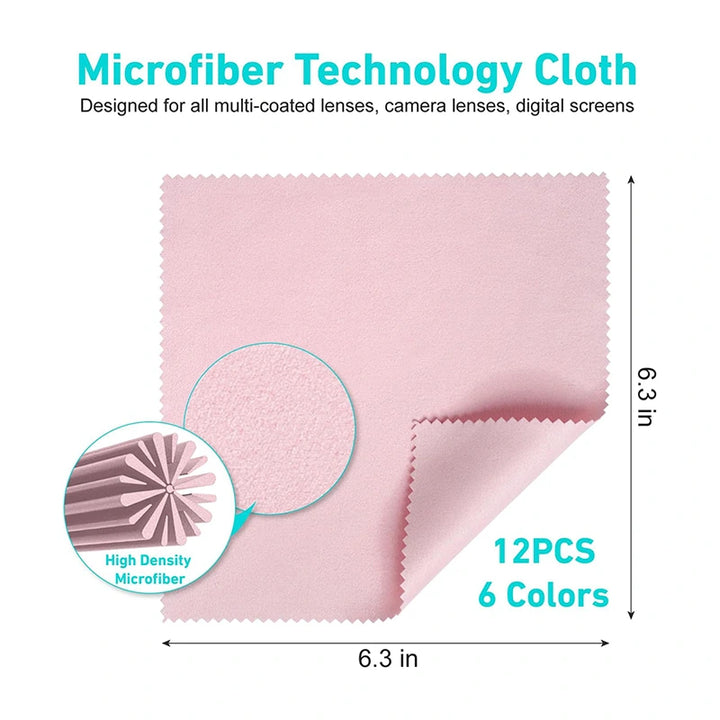 12PCS Microfiber Cleaning Cloths, HH-PC01