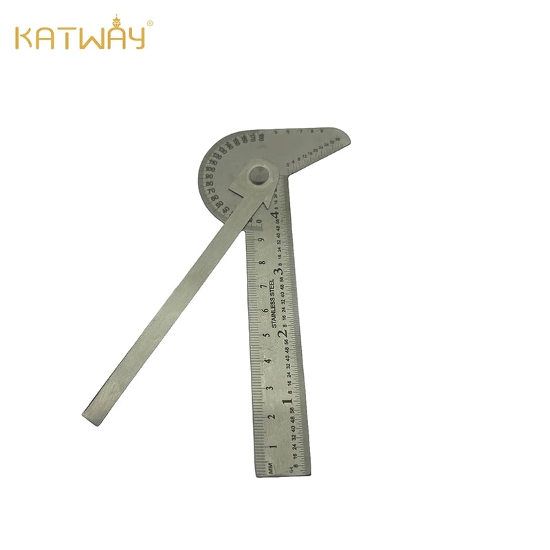 Stainless Steel Multifunctional Double Arm Protractor Center Positioning Gauge, HH-GR06