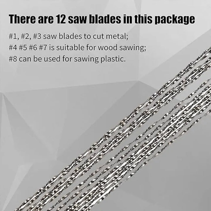 Jeweler's Saw Blade Set with Helical Teeth, HH-JE03