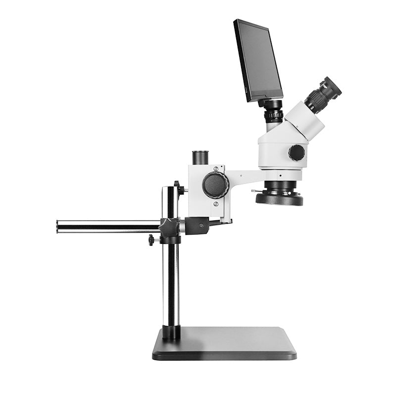 Katway HH-MH03B LCD Digital Trinocular Microscope Stereo Zoom,Boom-Arm Stand 7X-90X Magnification