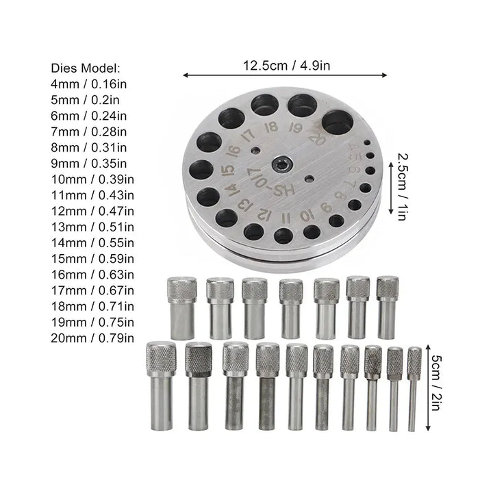 Disc Cutting Kitmolding Pendant Jewelry Punch Cutting Tool, HH-DC04