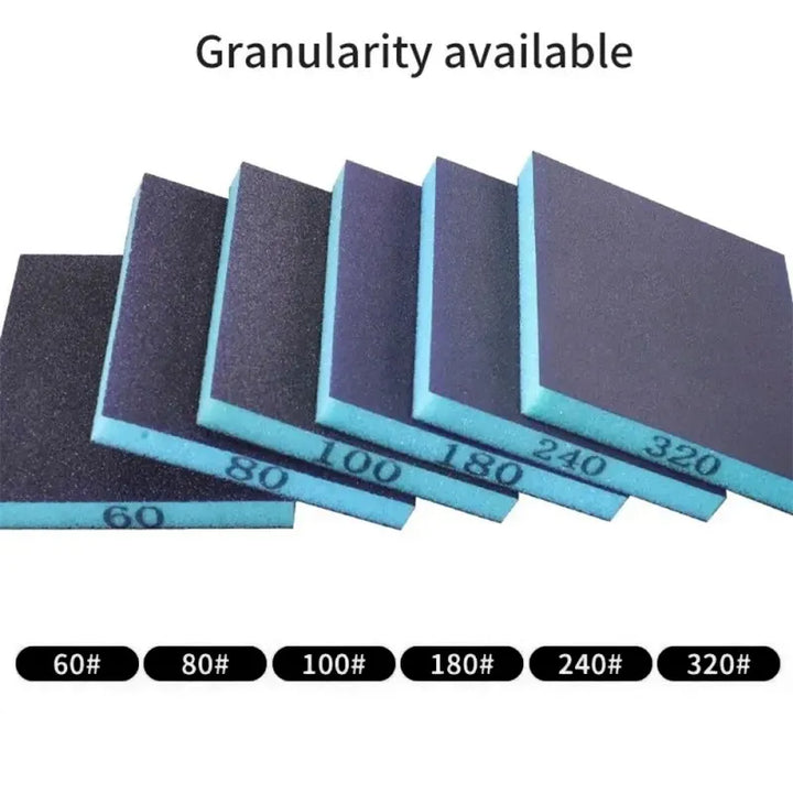 6PCS Reusable Sanding Sponges, 60-320 Grit Wet/Dry Abrasive Blocks for Metal and Wood Polishing,HH-AA96