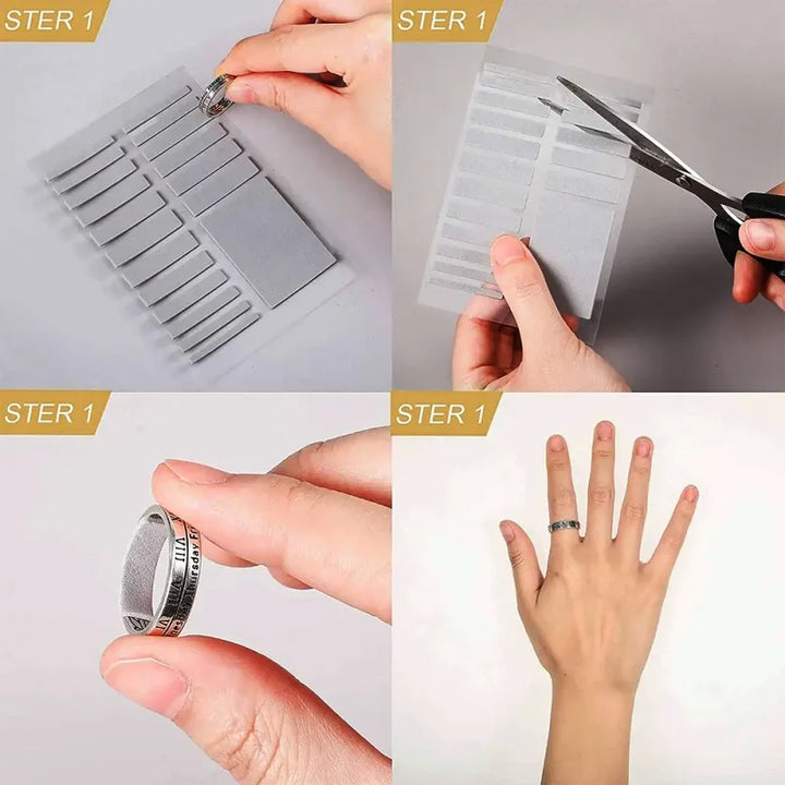 Large Transparent Invisible Silicone Ring Resizer and Tightener for Jewelry Adjustment，HH-AA72