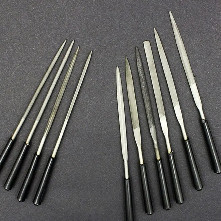 High-Quality Needle Files Set (5/10PCS, 3x140mm) for Crafting Metal & Stone,HH-AA48