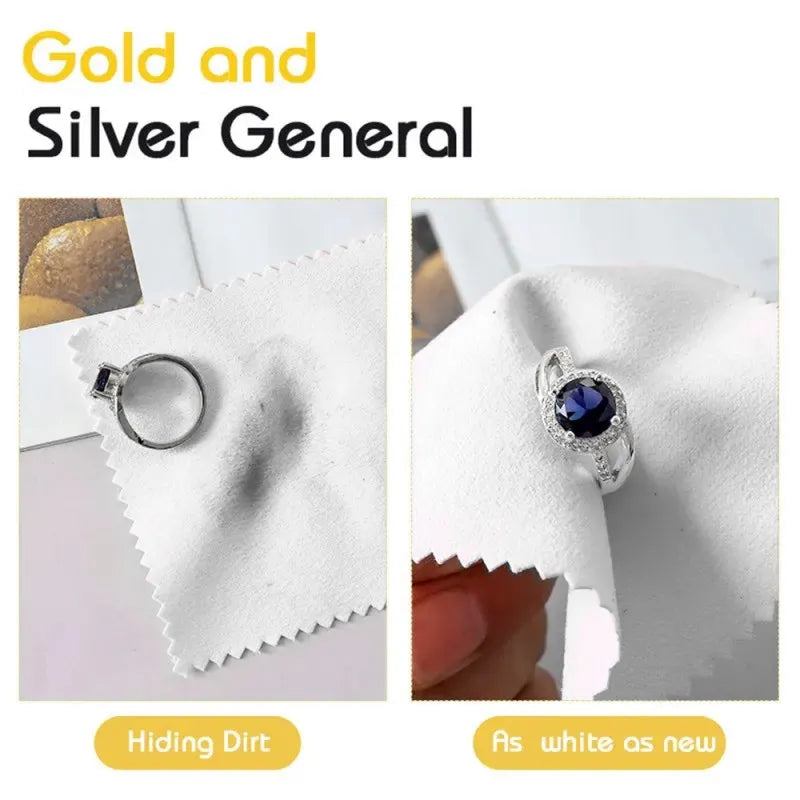 10PCS Anti-Tarnish Polishing Cloths – Perfect for Coins, Watches, and Jewelry,HH-AA100