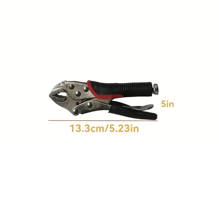 5-Inch Locking Pliers for Precision Grip with Curved and Straight Jaws,HH-AA45