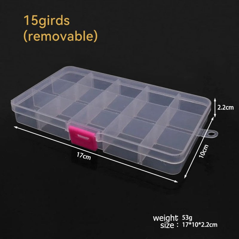 6-28 Compartment Plastic Storage Organizer for Jewelry & Craft Supplies,HH-AA36