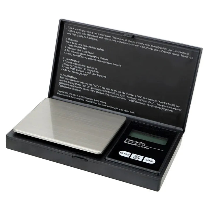 High-Precision 200g/0.01g Digital Pocket Scale with LCD Display – Jewelry & Kitchen Weighing Tool,HH-AA93