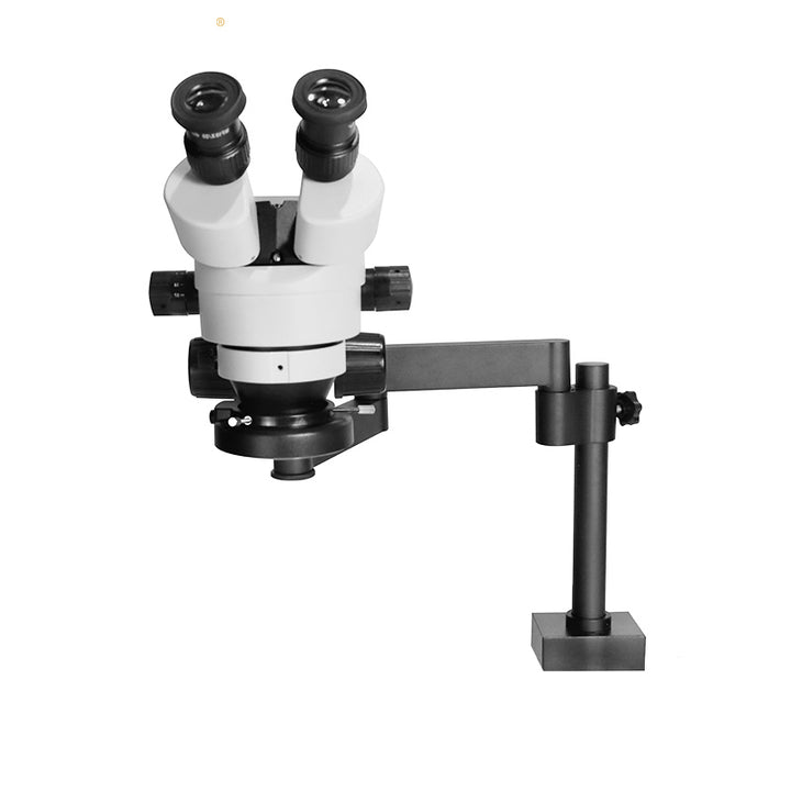 Katway HH-MS03A Binocular Stereo Zoom Microscope,Clamping Articulating Arm Stand 7X-90X Magnification- LED Light