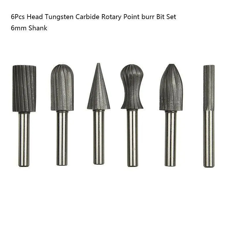 6Pcs Carbide Rotate Burr Set, HH-HG05