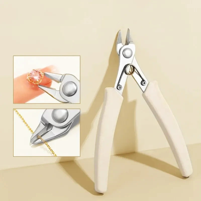 Strong Diamond Removal Pliers and Mini Jewelry Trimmer for Precision Cutting, HH-FP13