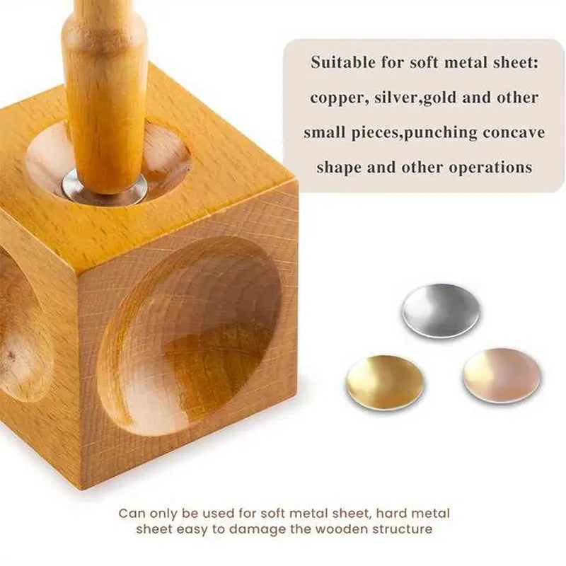 Wooden Dome Block Jewelry Making Kit, HH-WP02