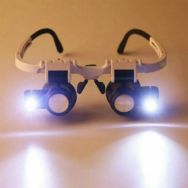 Magnifying Headband with LED Lights and 8x, 15x, 23x Lens Options,HH-AA39