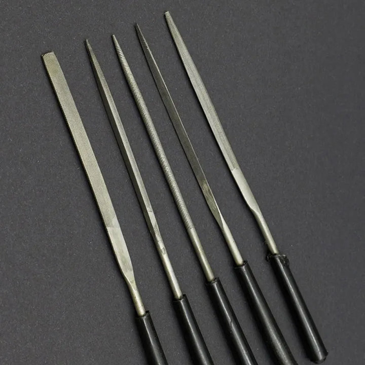 High-Quality Needle Files Set (5/10PCS, 3x140mm) for Crafting Metal & Stone,HH-AA48