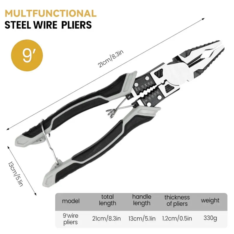 Durable Multi-functional Diagonal Pliers with Non-slip Grip for Wire Cutting,HH-AA32