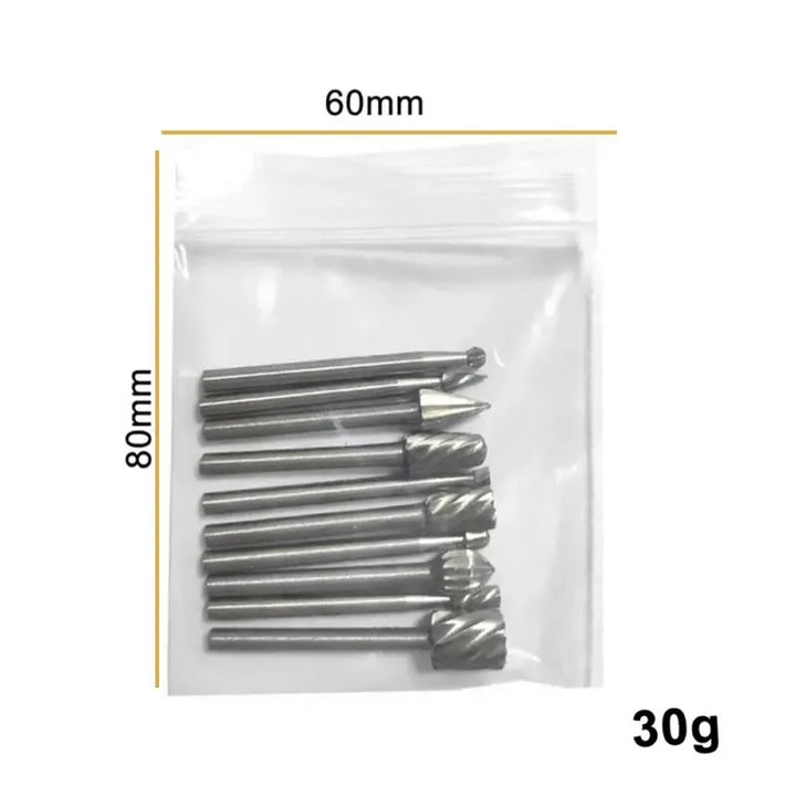 10pc High-Speed Steel Rotary File Kit for DIY Projects and Woodworking,HH-AA54