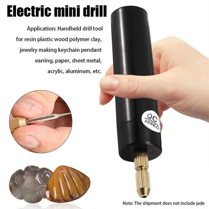 USB-Powered Mini Drill for DIY Resin Jewelry, Woodworking, and Craft Carving Projects,HH-AA27