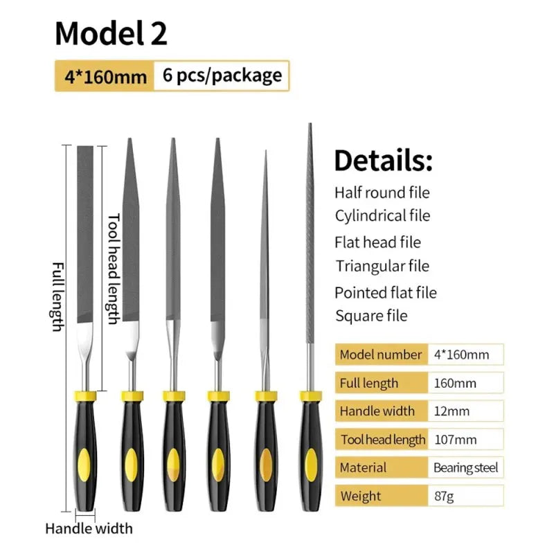 Small Needle File Set for Woodworking, Sanding, and Detailed Carving,HH-AA49