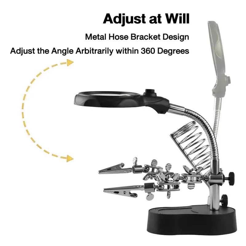 3.5x-12x Magnifying Glass for Welding and Circuit Board Work,HH-AA42