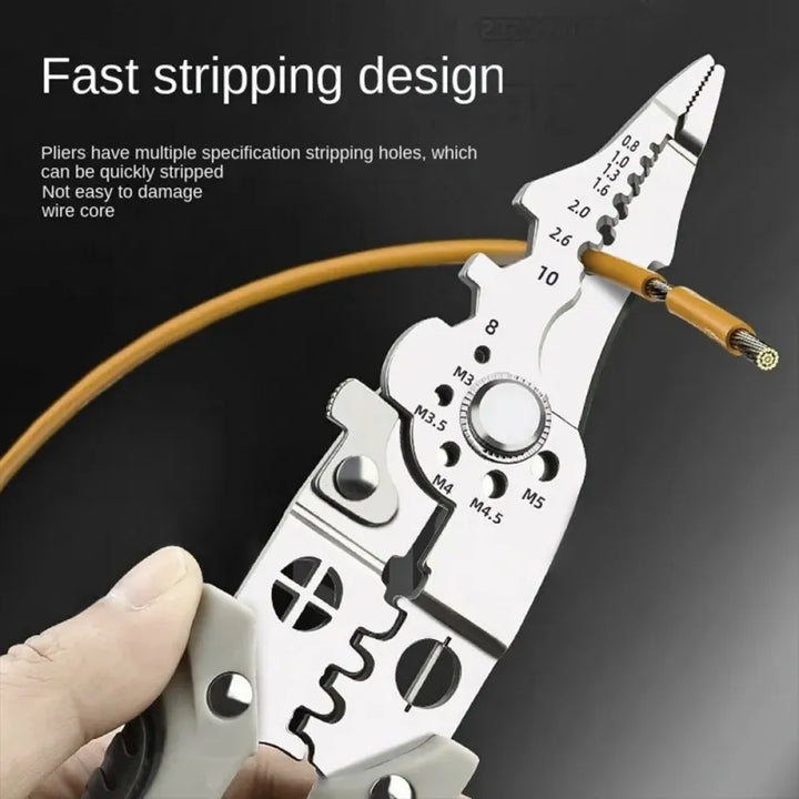 Multifunctional Cutting Pliers Stripping and Crimping Tool for Electricians, HH-FP14