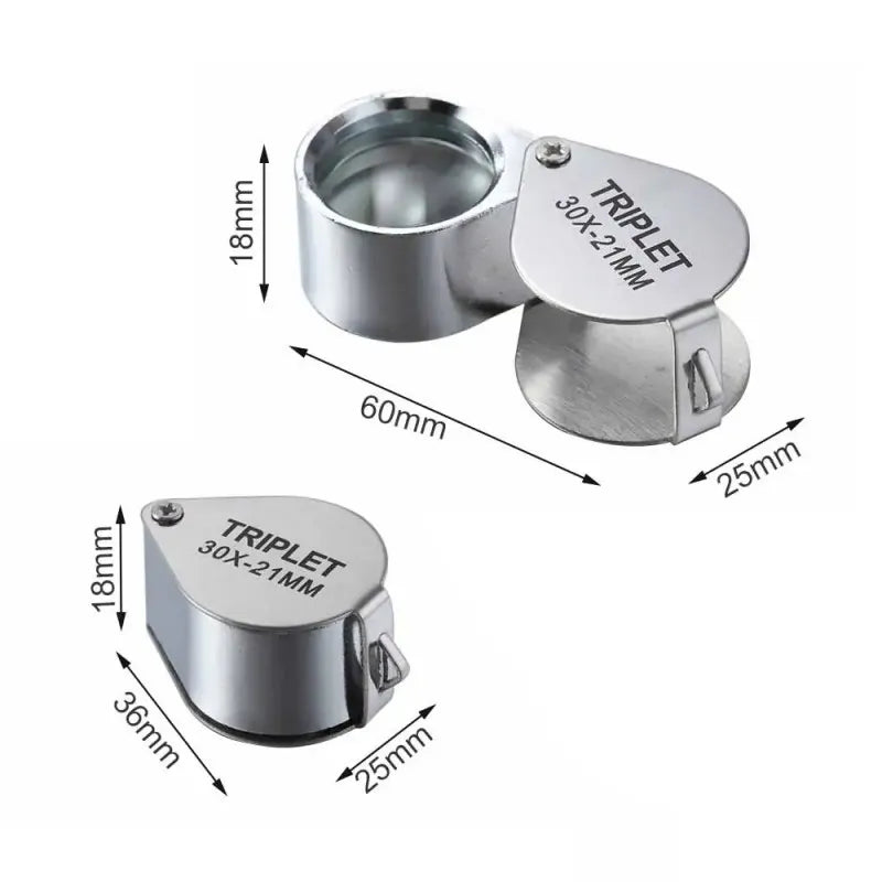 Foldable 10-30X Pocket Magnifier, Jewelry Loupe for Diamond Inspection and Reading,HH-AA83