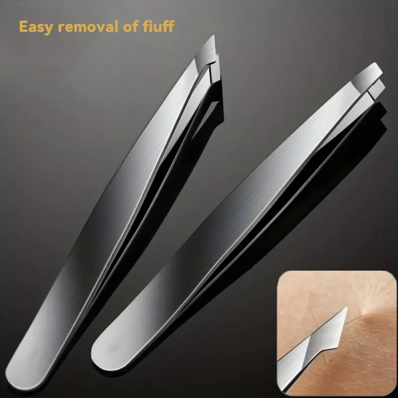  4-Piece Precision Tweezers Set for Eyebrow Shaping and Hair Removal,HH-AA29