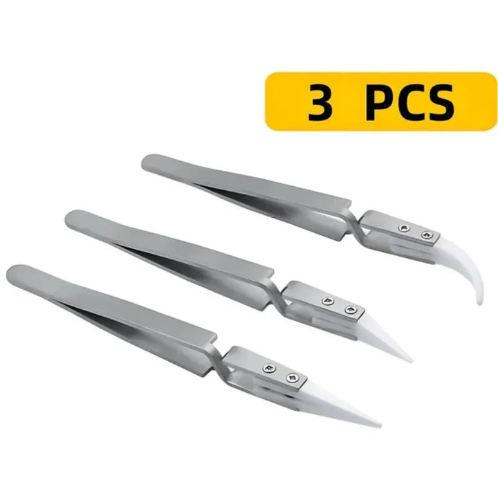 Ceramic Anti-Static Tweezers for Precision Soldering and Electronics Handling,HH-AA19