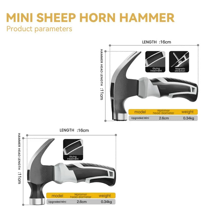 Mini Claw Hammer with Shock-Absorbing and Non-Slip Handle,HH-AA61