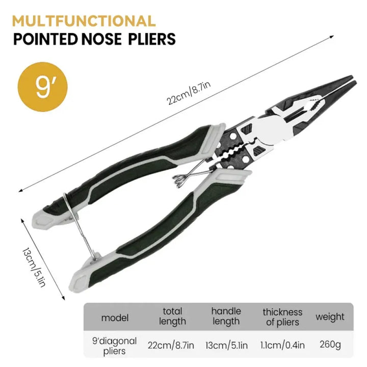 Durable Multi-functional Diagonal Pliers with Non-slip Grip for Wire Cutting,HH-AA32