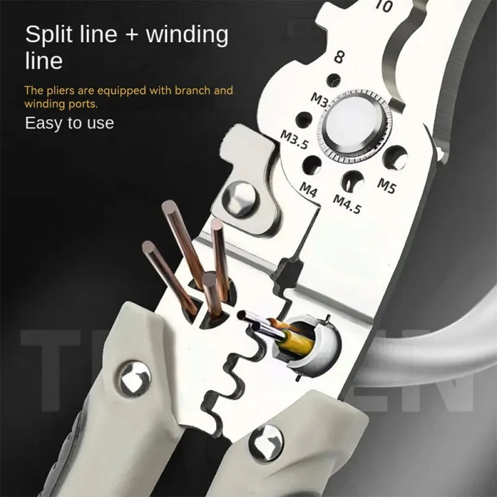 Multifunctional Cutting Pliers Stripping and Crimping Tool for Electricians, HH-FP14