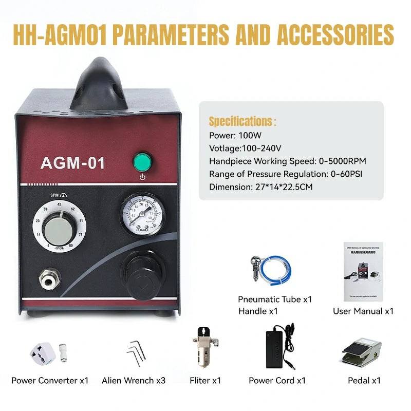 Jewelry Pneumatic Hand Engraver, HH-AGM-01