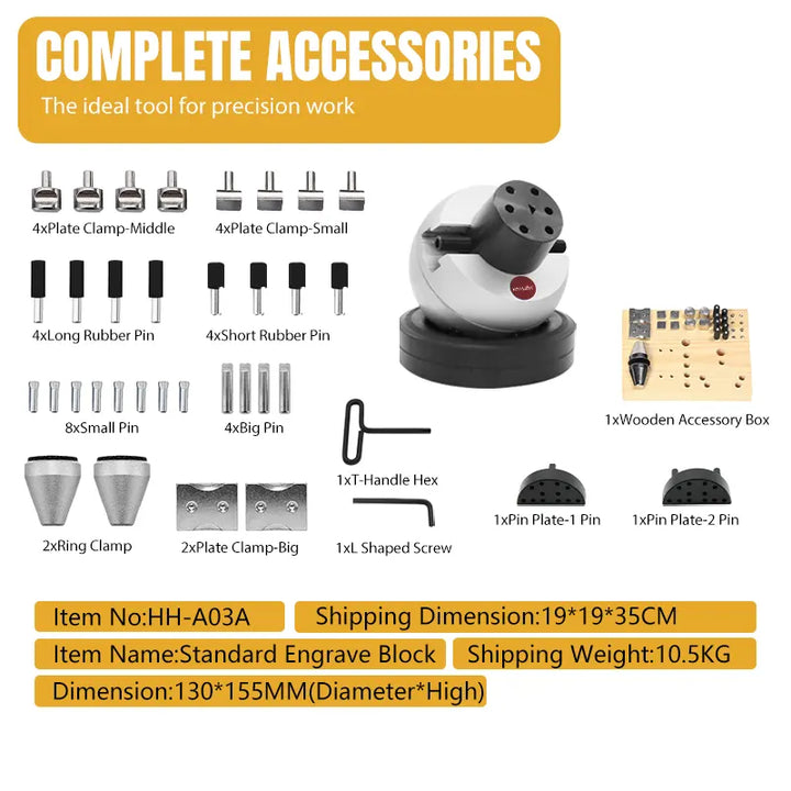Ball Vise for Stone Setting with 30 Attachments,HH-A03A