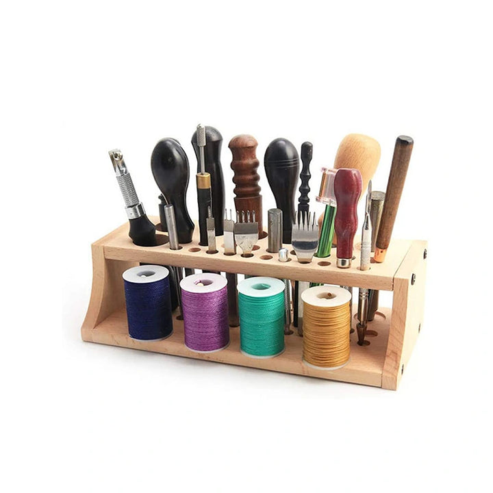 Wooden Leathercraft Tools Rack, HH-SO02