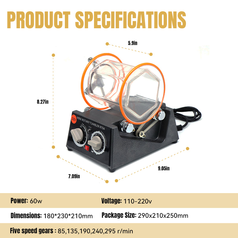 Jewelry Polisher Tumbler, HH-6808