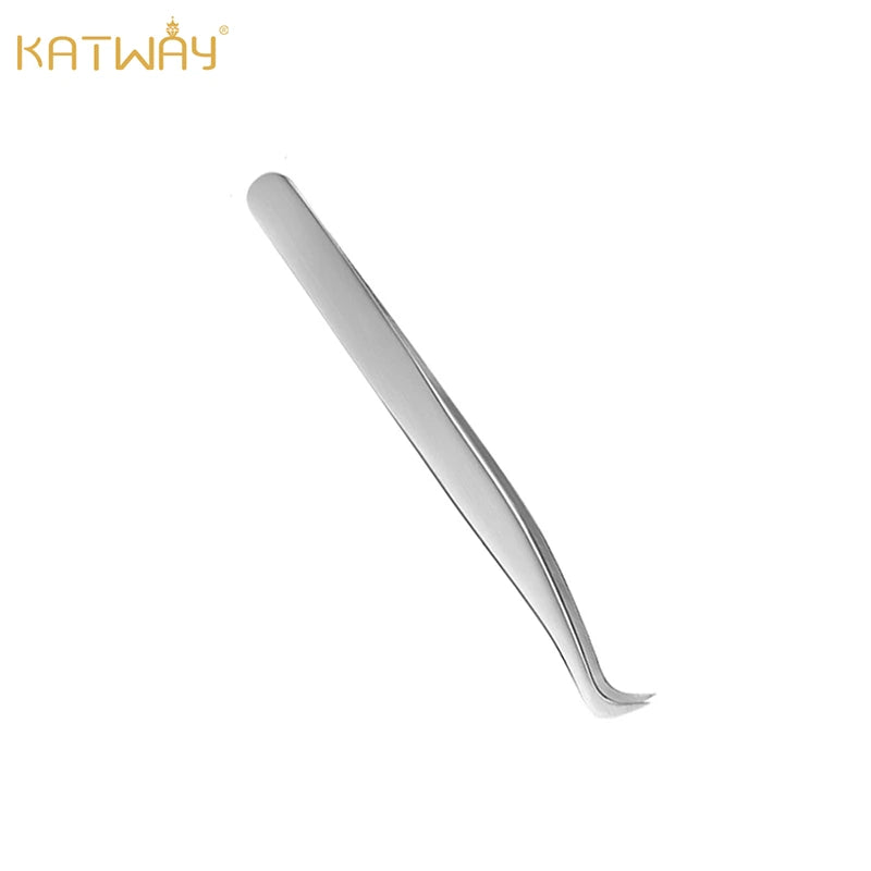 Hair Removal Tweezers Eyelash Tweezers Stainless Steel Fan Lash Tweezer, HH-TW07