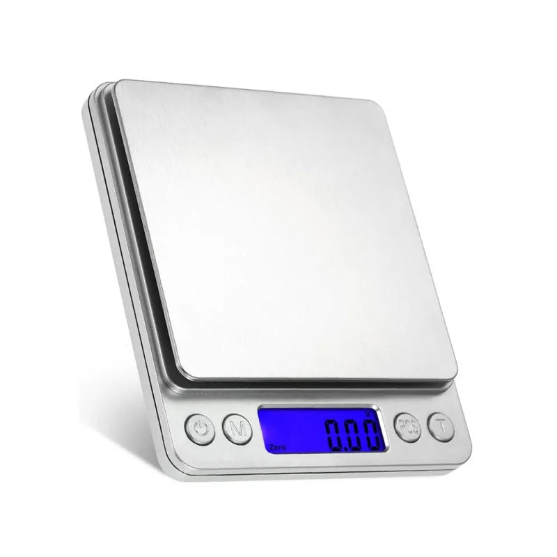 High-Precision Digital Kitchen and Jewelry Scale, 500g/0.01g to 3kg/0.1g with Dual Trays,HH-AA95